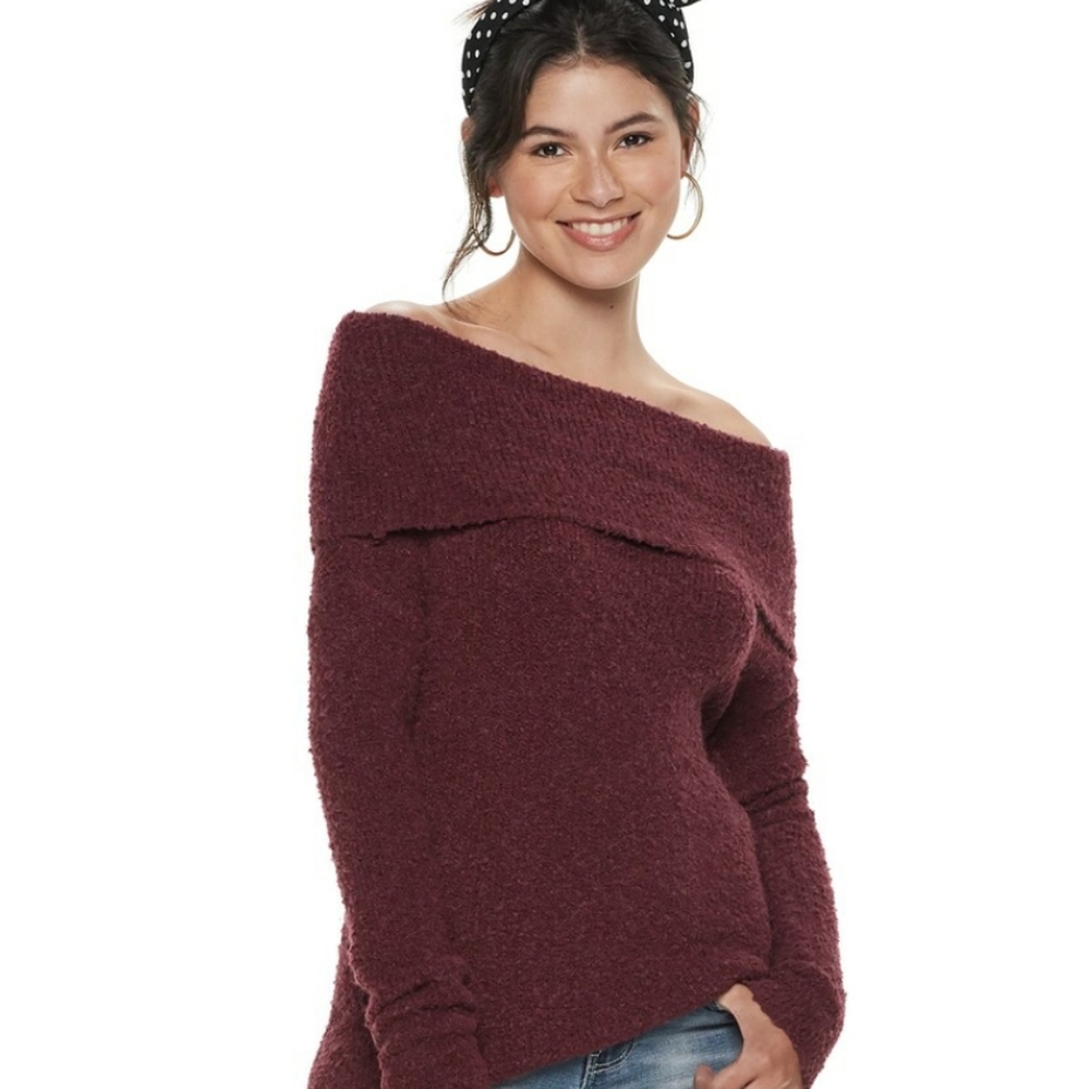 Off shoulder sweater